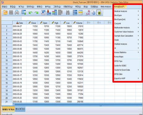 KoreaPlus Statistics(Embedded on SPSS Statistics)
